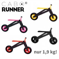 Laufrad Carborunner von Jakobs - lieferbare in 4 Farb-Editionen: Race-Edition (gelb), Pretty Pink Edition, Black-Edition und Red-Edition