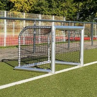 Fußballminitor mit Rundrohrrahmen aus Aluminium - Rahmengröße 1,20 x 0,80 m