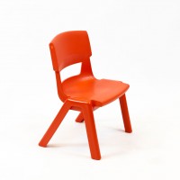 Stuhl Postura+ - Größe 1 mit Sitzhöhe 26 cm in Rot