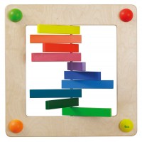 Babypfad-Element "Farbspiel" von Erzi - 10 drehbare Farbbalken