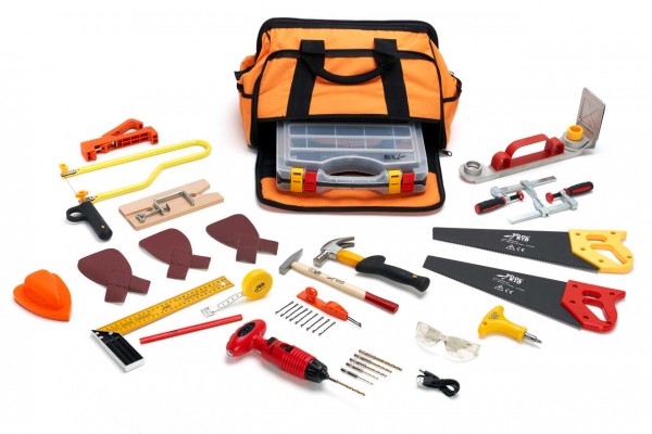 ToolKid Werkzeugtasche mit Kinder-Werkzeug - 18-teilig