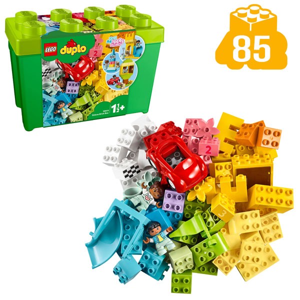 LEGO® DUPLO® 10914 Deluxe Steinebox - 8-Noppen-Aufbewahrungsbox mit Inhalt an DUPLO Steinen