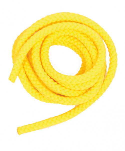 Gymnastik-Springseil, geflochten - Farbe gelb