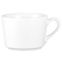 Porzellan-Geschirr Serie Heike - Kaffeeobertasse in weiß