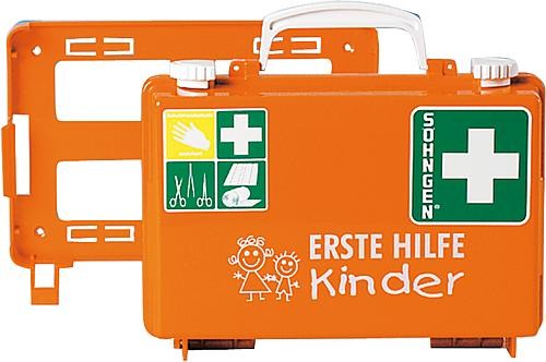 Erste-Hilfe-Koffer Quick-CD "Kindergarten" bzw. "Kita" mit Wandhalterung