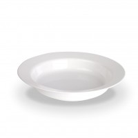 Tiefer Teller Ø 19 cm als Suppenteller in Weiß - Geschirr aus Polycarbonat - Serie Kinderzeug