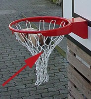 Basketball-Netz als Ersatz, aus Nylon, 6 mm stark