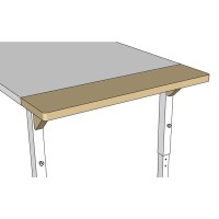 ROBHOCK Tisch-Erweiterung: Stirnleiste 16 cm