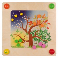 Babypfad-Element Jahreszeitenbaum von Erzi - als Wandspiel oder als Raumteiler nutzbar