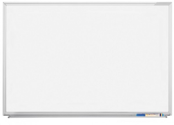 magnetoplan Whiteboard / Schreibtafel SP - weiße Speziallackierung, durchgehende Ablageschale.