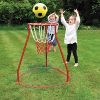 Stand-Basketballkorb - Wurfspaß für Kinder ab 3 Jahren: Kinder üben mit dem Wurftrainer Zielen und Werfen.