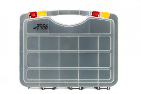 ToolKid Kleinteilebox mit Griff - Aufbewahrungsbox für Nägel, Schrauben und Co