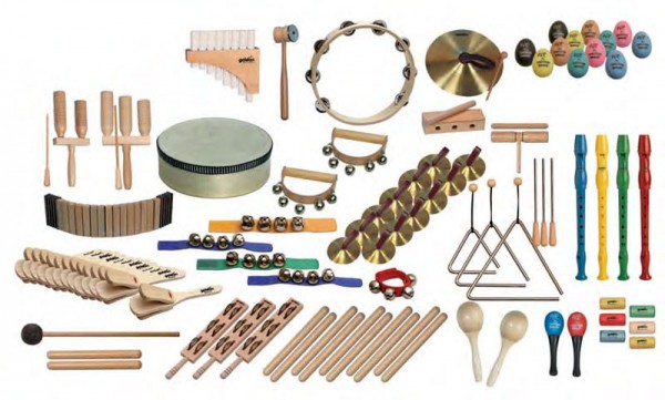Musikinstrumente-Set 1 als Grundausstattung für Musikschran