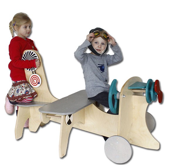 Flugzeug als Spielmöbel für Kinder - ideal für Warteräume und Gruppenräume