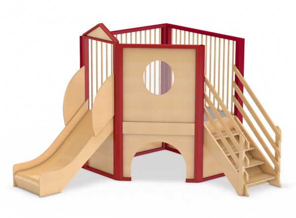 Spielburg Berti 12 als Mini-Spielhaus für Kita oder Kindergarten