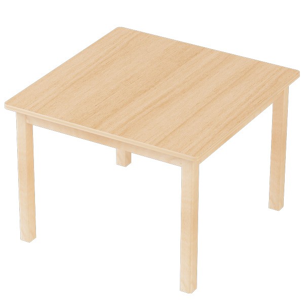 Tisch Moritz für Kita und Kindergarten - Quadrattisch 80 x 80 cm
