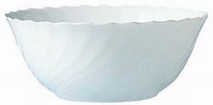 Hartglas-Geschirr Serie Trianon - Ideal für Kita, Hort oder Schule - Salatschüssel in weiß