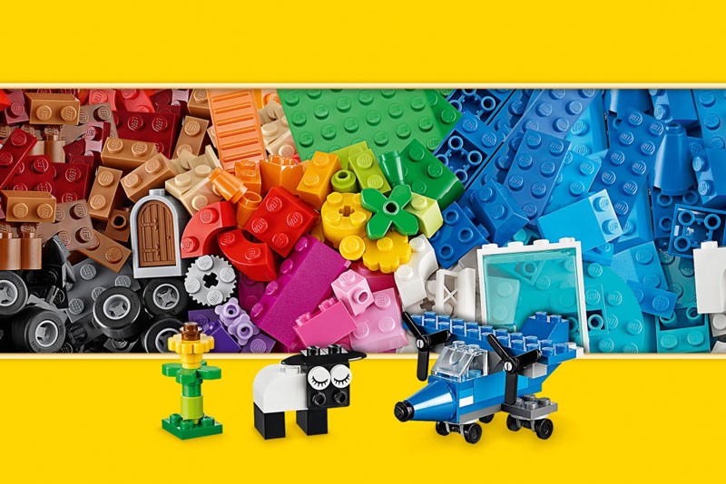 LEGO Classic Bausteine mit Beispielmodellen